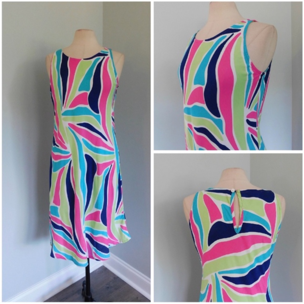 ESCAPADA ~ Small BRIGHT Summer Print Midi Dress